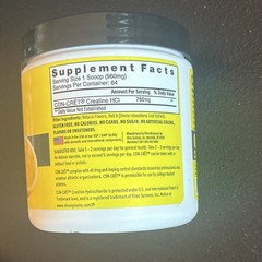 CON-CRET Creatine HCl Powder Lemon Lime Gluten-Free Sugar-Free 2.2 oz ex 04/28