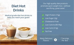 BestMed Weight Loss Cappuccino Drink with Fiber Ideal Protein Alternative 7ct