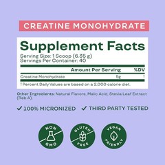 Creatine Monohydrate Powder, 5g Micronized Creatine per Serving, Supports Mus…