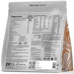 Wellbeing Nutrition Whey Iso+Conc Cappuccino, 24g Protein, 1Kg