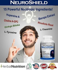 Brain Booster Supplement Memory, Focus, Bacopa, Huperzine & More 90 Caps 3 Pack