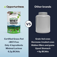 Grass Fed Vanilla Whey Protein Isolate Powder – 22g Protein, Non GMO – 1Lb- SALE