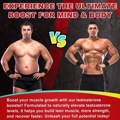 Testosterone Supplement for Men – Booster 60 Count (Pack of 1)