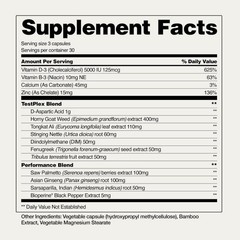Nitric Oxide & Testosterone Booster for Men, L Arginine, L Citrulline 60 & 90