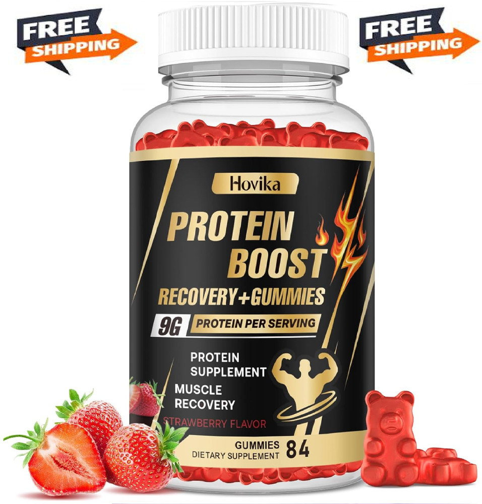 Whey Protein Gummies, 9g Protein per Serving, Easy to Take Snacks for Men & Wome