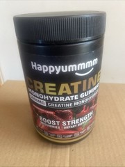 Creatine Monohydrate 90 Gummies Men & Women 5g / 5000mg Strawberry | Exp 06/27