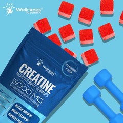 Creatine Gummies 5000mg, 30 Servings Creatine Monohydrate Gummies – Third-Par…