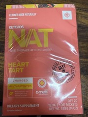 Prüvit Ketones NAT 10 Packets Charged HEART TART / FREE SHIPPING Exp 03/2026