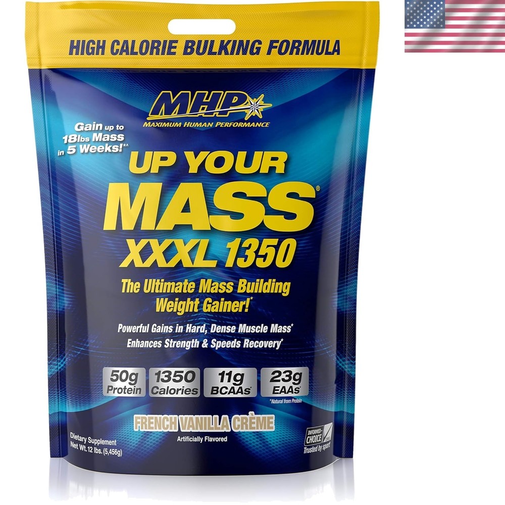 MHP UYM XXXL 1350: Weight Gainer – 50g Protein, 1350 Calories, Vanilla