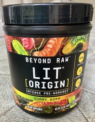 NEW! Beyond Raw LIT Origin Intense Pre-Workout Powder Energy Gummy Worm Exp 5/28