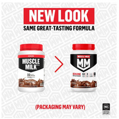 Muscle Milk Genuine Vanilla Protein Powder 32g Protein 1.9LB