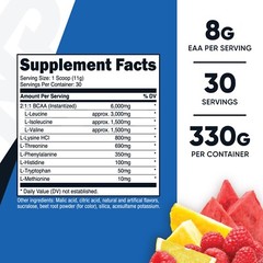 Nutricost EAA Powder 30 Servings (Fruit Punch) – Essential Amino Acids