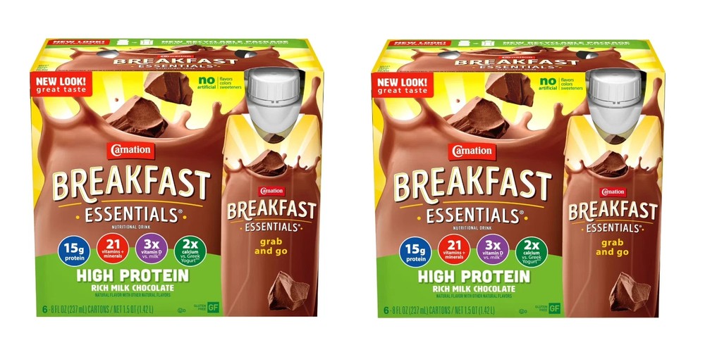 Carnation Breakfast Essentials High Protein Nutritional Milk Chocolate pack of 2