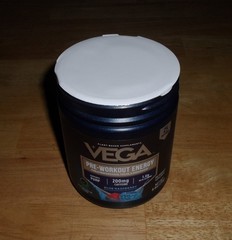 Vega Blue Raspberry Pre-Workout Energy Supplement 8.4 Oz. Powder 01/2027 *NEW*