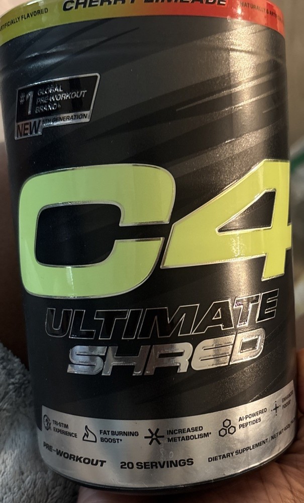 C4® Ultimate Shred, Pre-Workout, Cherry Limeade, 14.2 oz (402 g) EXP: 07 / 2026