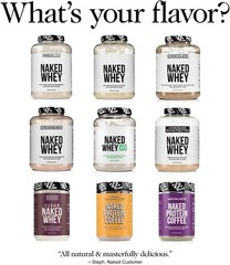 5LB Naked Whey – All Natural Grass Fed Whey Protein Powder, Unflavored, No GMO