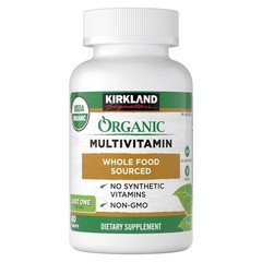 Kirkland Signature USDA Organic Multivitamin, 80 Coated Tablets for Adults