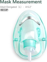 ANSNF 2 Pack Oxygen Mask for Face Adult with 6.6′ Tube & Size L-2pcs