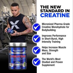 ALLMAX Creatine Monohydrate Powder, Micronized, Unflavored, 400 g