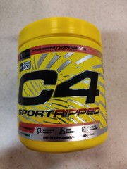 C4 Sport Ripped Strawberry Watermelon Pre-Workout Powder 9.9oz.