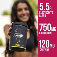 Rule 1 Energized Amino – Anytime Energy and Recovery Support with BCAAs, Glut…
