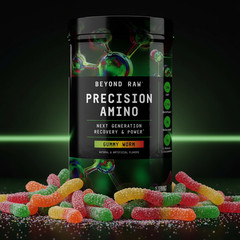 Beyond Raw Precision Amino Gummy Worm EAA Recovery & Power Supplement 25 Serving