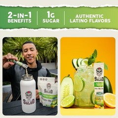 Salud Cucumber Lime Hydration & Immunity Packets – 15 Servings of Pure Wellness