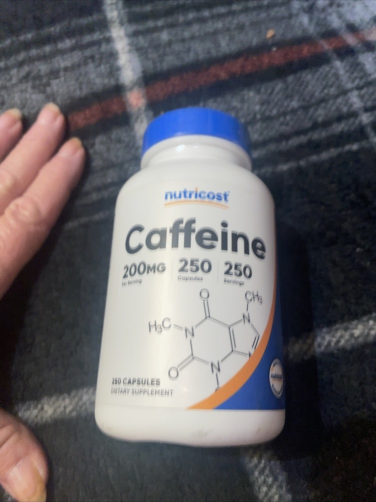 Nutricost, Caffeine , 200 mg , 250 Capsules – Energy Boost and Focus