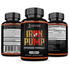 Iron Pump for Men Advanced Formula 1484MG Iron Pump Pills Vitamin Supplement
