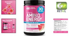 Essential Amino Energy + Electrolytes – Watermelon Flavor for Energy and Focus