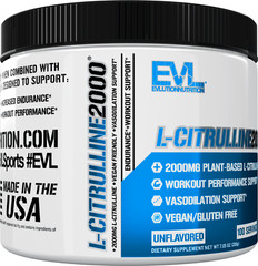 Evlution Nutrition L-Citrulline – Workout & Vasodilation Support – 100 Servings