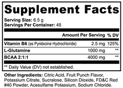 BCAA Powder 2:1:1 Fruit Punch, Muscle Recovery & Lean Muscle Support 292g