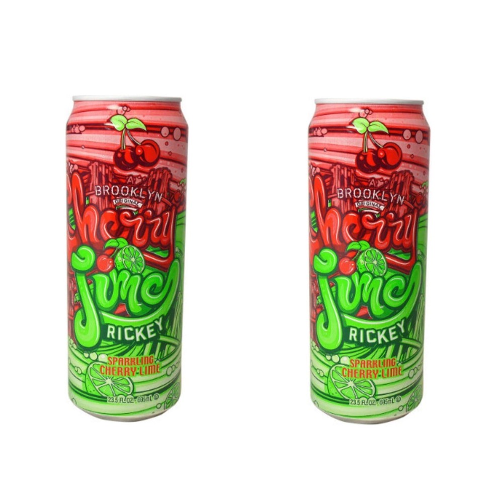 🔥NEW ITEM AriZona Lime Rickey Cherry 22 Ounce Bottle, Listing For 2 Cans 🔥🔥