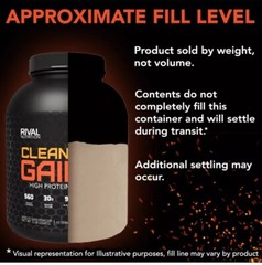 Rivalus Clean Gainer – Chocolate Fudge, 5lbs