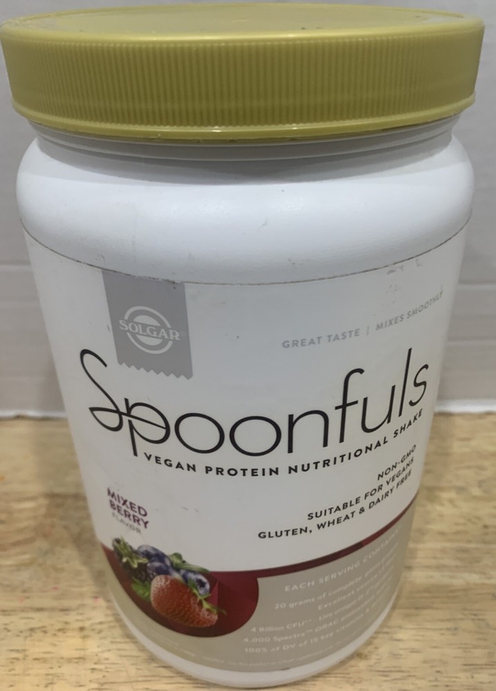 Solgar Spoonfuls Vegan Protein Mixed Berry 20.24 Oz