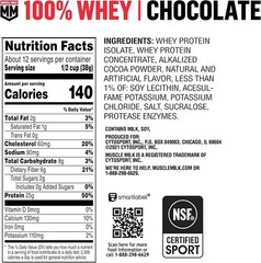 Muscle Milk 100% Whey Protein Powder, Chocolate, 5 Pound EXP 1/26 PK 2