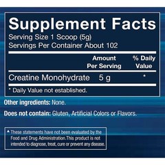 Monohidrato De Creatina En Polvo 100 % Pura (18 Oz)