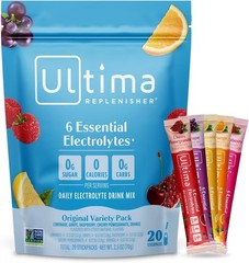 Ultima Replenisher Daily Electrolyte Mix/Original Variety Pack/20 Stickpacks