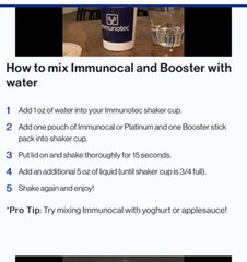 IMMUNOCAL Platinum K21 Cup Free
