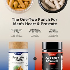 Nitric Oxide Booster – L-Arginine, L-Citrulline 1500mg + Prostate Health Bundle
