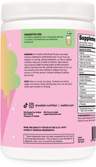 Wellah Pre-Workout + Creatine Powder (30 Servings) Rainbow Sherbert -3g Creatine