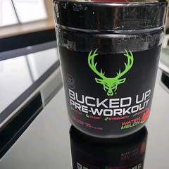 New BUCKED UP Pre-Workout, 11.1 Oz Watermelon Powder