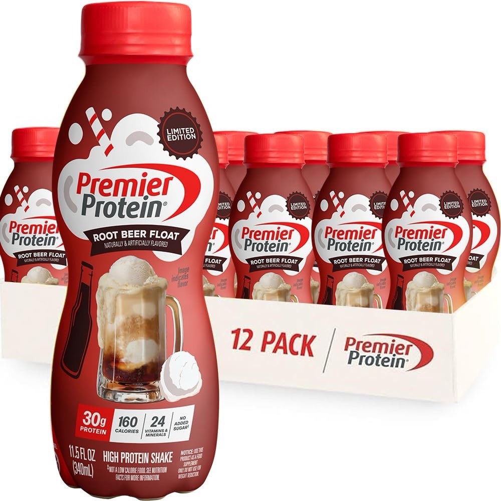 Premier Protein Root Beer Float 🍨 11.5 Fl Oz (Pack of 12)