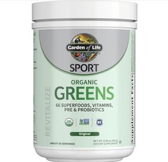 Garden Of Life SPORT ORGANIC GREENS Powder 9 oz (30 Serv) Original Fla BY 05/26