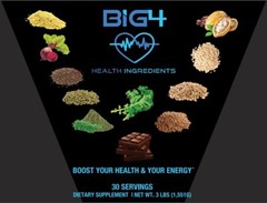 BIG4 Health Ingredients Vegan Plant-Based Protein Powder Superfood-Diabetes