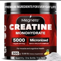 Creatine Monohydrate Powder Pineapple 🍍 Container 2 Month supply Sugar Free