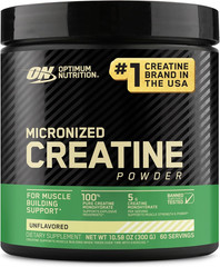 Optimum Nutrition Micronized Creatine Powder 60-120-240 Servings Unflavored