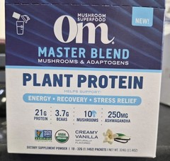 OM Master Blend Plant Protein Mushrooms & Adaptogens Dietary Supplement Power
