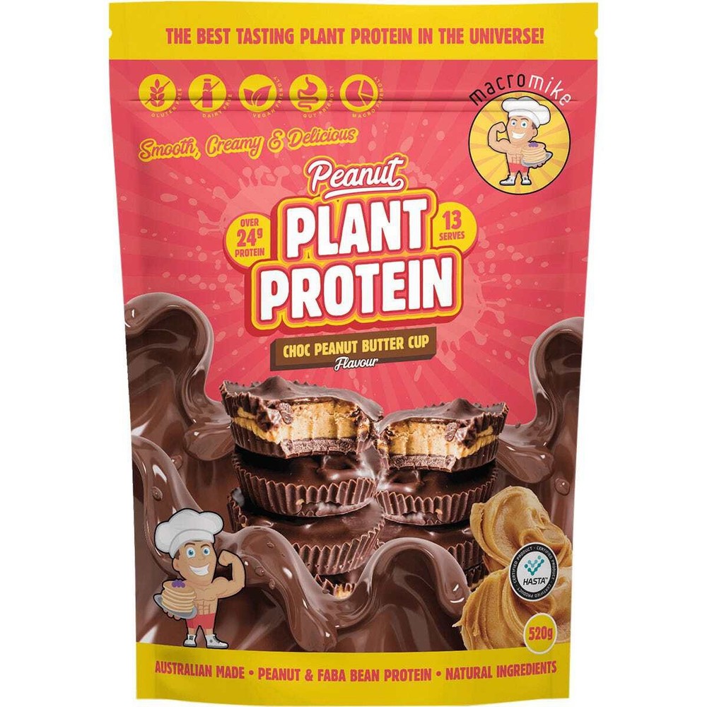 MACRO MIKE Peanut Plant Protein Choc Peanut Butter Cup 520g