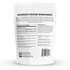 HEARTHY FOODS Creatine Monohydrate Micronized Powder 500G – 100 Servings, 5000mg